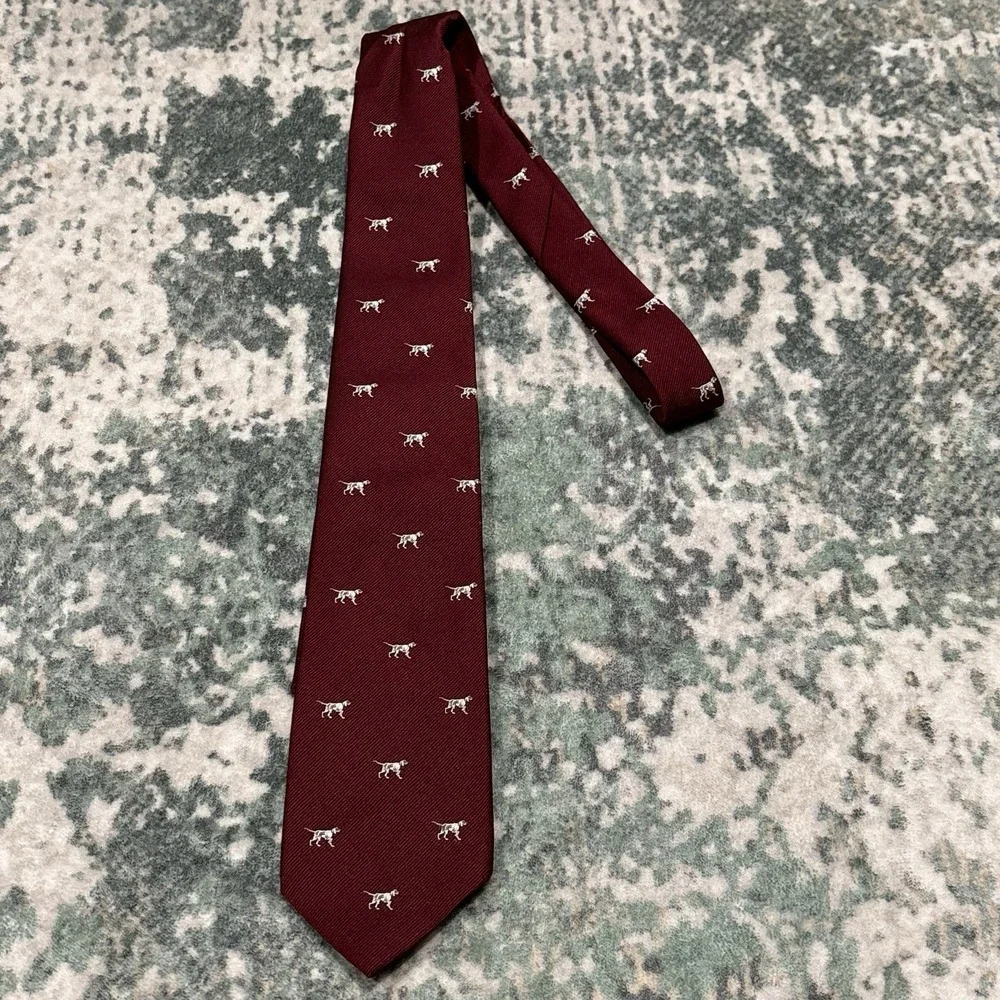 Vintage Resilio Pointer Dog Necktie